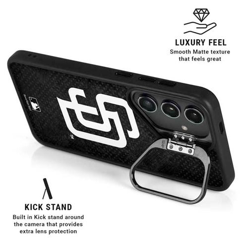 MLB San Diego Padres Dark Wash Galaxy S25 Kickstand Case